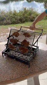 122K views · 2.6K reactions | A self-flipping grill  You can find this on my About Me section (under✨️Outdoors & Camping✨️) or by typing this into your browser  https://jo.my/mik #bbq #grill #summer #homecooking #fbreels #facebookreels #fypシ | Mik Zenon | Facebook