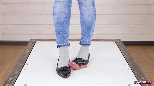 House of Era - POV Cruel cock balls trampling and stomping ballet flats CBT