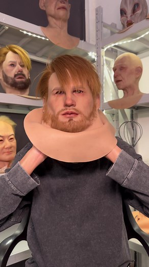 Mascarillas de silicona realistas para Halloween y cosplay