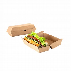 [Hot Item] Paper Hotdog Container Custom Takeaway Packing Corn Dog Box Food Packaging Box