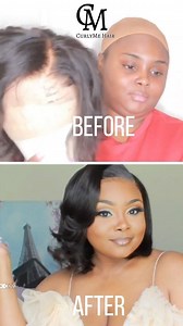18 reactions | 懶Our hairstylist @skip2my_lue creat this amazing side part wig Wig: @curlyme_com 180% density 13*6 frontal wig straight bob Sooo pretty and natural,wanna go for it? Extra off coupon code: ArielBlack 헵헮헶헿 헹헶헻헸: https://curlyme.com/collections/bob-wigs/products/9a-virgin-human-hair-bob-straight-lace-front-wig?variant=34479005859997 | CurlyMe | Facebook