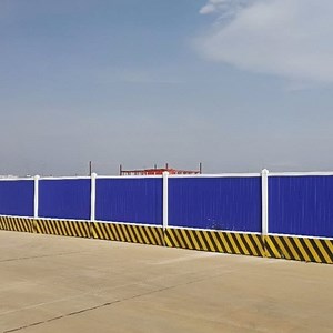 [Hot Item] Square Welded Temporary Construction Fence with Colorbond Steel Panel PVC Barrier Site Hoarding