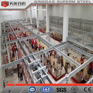 [Hot Item] Cattle Abattoir Building Entire Slaughtering Equipment Line Installation Construction Prefabricated Slaughterhouse Construction with Ventilation System for Sale