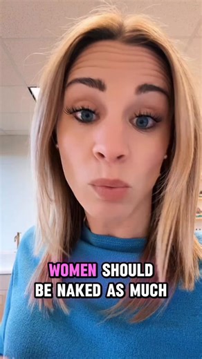 Studies show 100% of men like when their women walk around nude - trust the science: 😬
