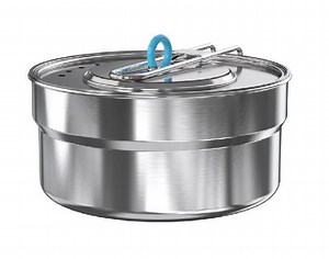 [Hot Item] Non-Stick Stainless Steel 2-Person 11-Piece Camp Cookware Set