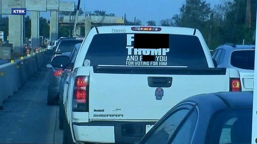 F--- Trump bumper sticker stirs controversy in Texas