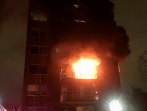 Several People Rescued, 2 Firefighters Injured Battling Cambridge Blaze