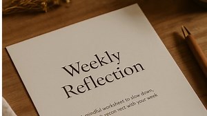 Weekly Reflection Sheet – A4 Printable Journal Page for Calm Focus & Intention - Etsy Australia