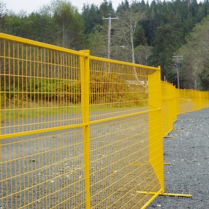 [Hot Item] Welded Galvanized PVC Coated Construction Site Fencing