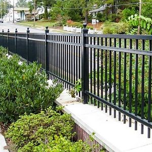 [Hot Item] Popular Black Powder Coated Steel Colorbond Fence