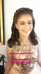 Mazal tov Talia on your Bat Mitzvah 🎉💖 @about_your_look #hairandmakeup #hairstyle #juniormakeup #braidstyles #curlspoppin #batmitzvahprincess #partytime #batmitzvah #gettingpampere | About Your Look