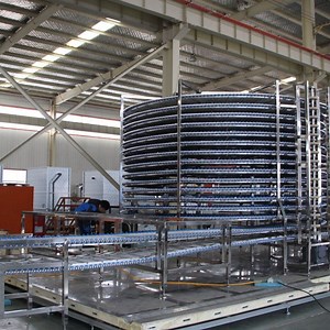 [Hot Item] High-Capacity IQF Spiral Blast Freezer Seafood Quick Freezing Machine Individual Quick Freezer