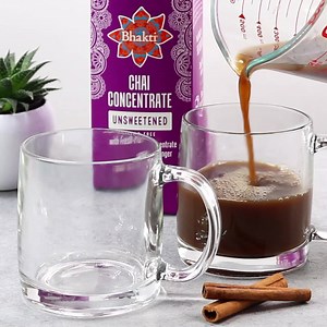 Enjoy our signature chai flavors of fresh ginger juice and fiery masala spices. With Bhakti Chai concentrate, you can easily make a delicious chai latte at home with your choice of milk! | Bhakti