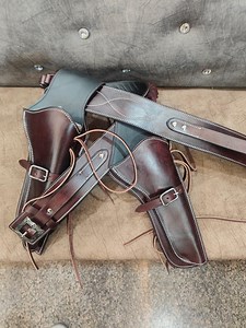 Buy Western Gun Holster Belt White Leather for Revolver and Pistol Designed.caliber .45/44 Online in India - Etsy