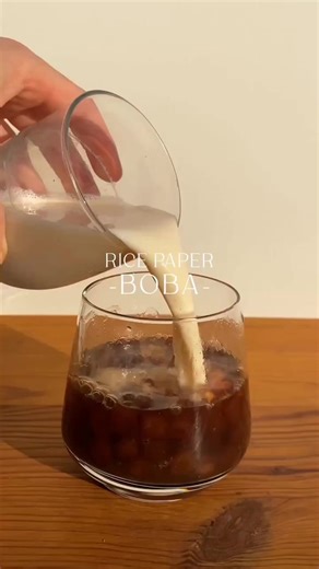 HOMEMADE BOBA溜 by itsvegansis INGREDIENTS: - Rice paper sheets...