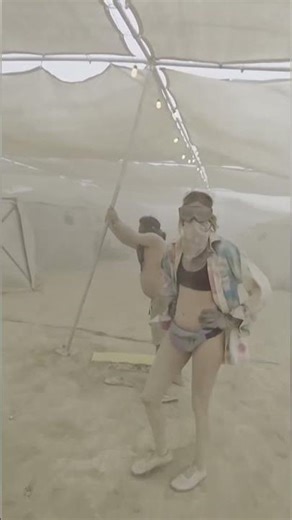 Burning Man caught in dust storm