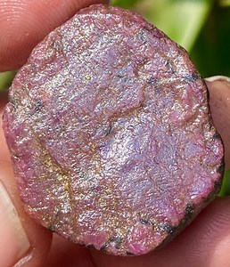 Raw Ruby Karnataka Specimen: Untreated Hexagon Sheen Gemstone, 111.80 Carat - Etsy