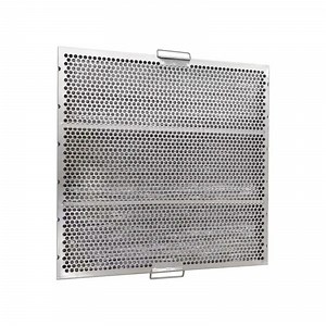 [Hot Item] Factory Sale Strong Grease Lock Handle Commercial Kitchen Range Hood Filter Kitchen Hoods Filters Grease Baffle Filter