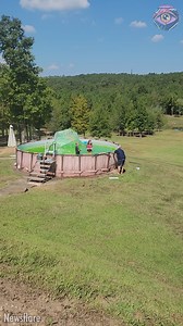 👀 Surfing waves of broken swimming pool | Bright Side Fun