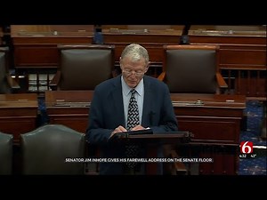 Senator Jim Inhofe Gives Farewell Address On Senate Floor