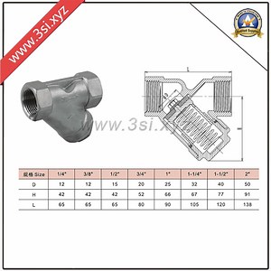 [Hot Item] Stainless Steel Y-Check Valve (YZF-F317)