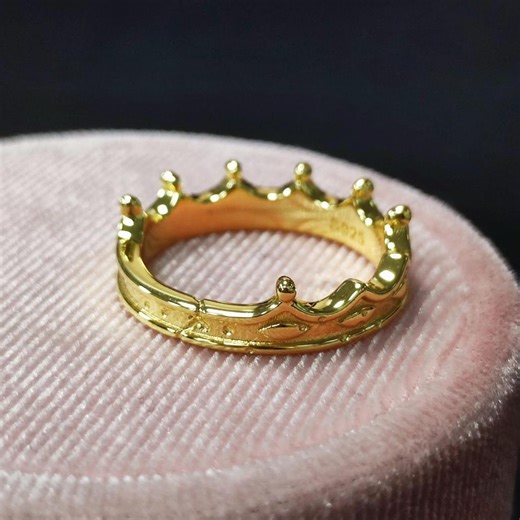 Lucifer's Broken Crown Ring | 925 Silver or Gold Plated | Le Genie Du Mal Inspired - Etsy