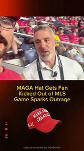 583K views · 32K reactions |  Fan Wearing ‘Make America Great Again’...