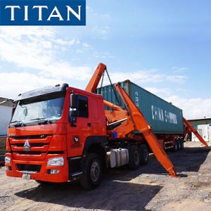 [Hot Item] Sidelifter Hydraulic Lift a Load 40FT Container Crane Trailer Truck