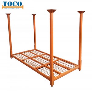 [Hot Item] High Quality Metal Talior-Made Galvanized Logistic Stack Rack with Wood Deck
