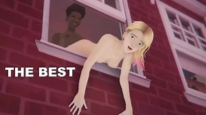 Spiderman Gwen BBC Surprise - Big Black Cock for Shrooms Q Makes Her Orgasm 18 Times