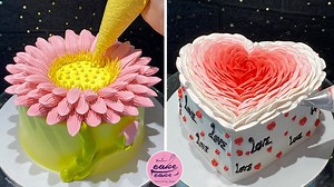 1.9K views · 91 reactions | Awesome Sunflower and Heart Cake Decorating Tutorials Ideas For Everyone | Simple Cake Decoration | Cakes Stepbystep | Facebook