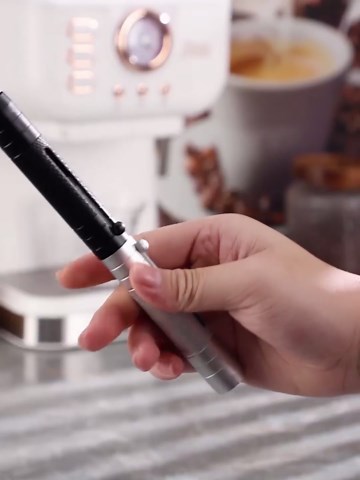 WDT Espresso Distribution Tool - Bincoo Magnetic, Collapsible Needle Stirrer for Even Coffee Grounds | Fits Portafilters, Dosing Cups | Compact Storage, Sticks to Coffee Machine (Black)