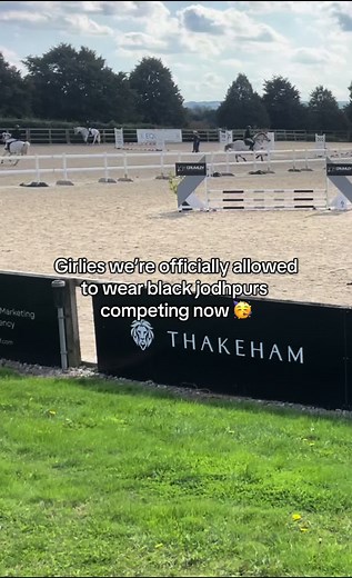 Wearing Black Jodhpurs for Horse Riding Competitions