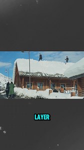 This simple rope trick makes roof snow removal much safer. | Gayle’s Smart Ideas