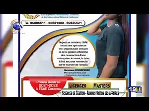 Vous suivez la grande édition du journal télévisé de ce: *MERCREDI 20 OCTOBRE 2021 sur ESAE TV* 🌍🇧🇯 *PRESENTATION : Anifath BOUKARI* 🌍🇧🇯 *COORDONNATEUR EDITORIAL: ABD’EL KHADER ACHIROU* *👉👉 Cliquez sur les liens suivants* ➡️ https://youtu.be/2CFzJctYCxI ➡️ https://fb.watch/8M6q5ESiEc/ *LES GRANDES LIGNES* : 🌍🇧🇯 *LUTTE CONTRE LA PANDEMIE DU COVID-19* : Le gouvernement décide de conditionner l’accès à tous les services publics, y compris dans les collectivités territoriales, à la présen