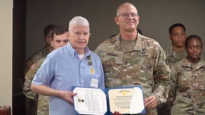 The dedication for the LTC Sidney Paul Dugas Army ROTC Obstacle Course at Southeastern. | AN17