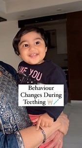 1) Irritability:-Babies may be crankier than usual, fuss more, or want to be held or comforted more often. 2) Drooling:-Babies may drool more than usual, which can start as early as 3–4 months old. 3) Chewing:- Babies may want to chew on things, such as toys or other objects, or rub their gums or cheeks. 4) Loss of appetite:- Babies may be less interested in solids, but as long as they’re still drinking plenty of breast milk or formula, it’s not a cause for concern. ✨Other signs of teething incl