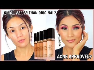 Too Faced Foundation Review on Oily/Combo Skin // TooFaced Born This Way Matte Foundation