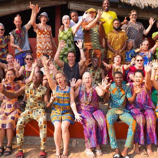 5.3K views · 54 reactions | "Feels a lot like paradise." ️ Immerse yourself in West African drumming & culture on our Rhythm Power Tour in Ghana  Dates: 29th Dec 2025 - 25th Jan 2026 滛 Check out the Tour Pack and register here  https://www.africandrumming.com.au/tours-and-retreats/african-tour/ #tripofalifetime #RhythmPower #handdrum #djembe #drumretreat #ghanamusic #africandrumming | African Drumming | Facebook