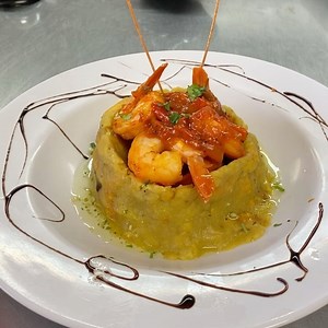 Mofongo Relleno de camarones al ajillo 🍤 #antojitosnavideñosrestaurant | Antojitos Navideños Restaurant