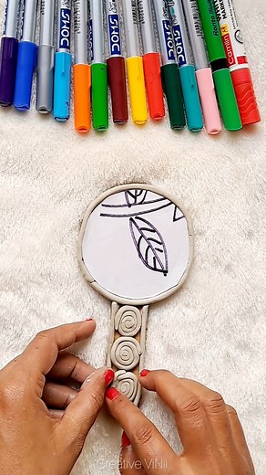 DIY Makeup hand mirror #reels #diy #fashion #facebookreels #viral #trendind | Creative ViNii
