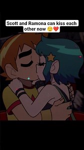 Scott and Ramona can kiss each other now 😌❤️- Scott pilgrim takes off #scottpilgrimtakesoff #anime