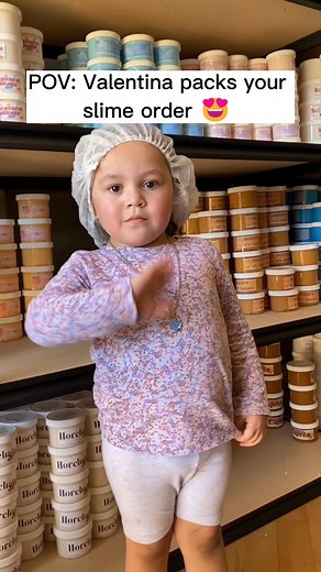 POV: Valentina packs your slime order 😍 #reels #cute #slime #slimevideo #viralreels #packing | Karina Garcia