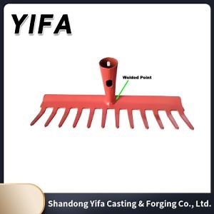 [Hot Item] Garden Tool Metal Rake Wholesale Lawn Rake Farming Leaf Rake Agricultural Hand Tool