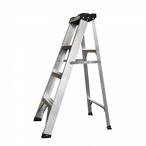 [Hot Item] 4 Steps Aluminum One Sided Step Ladder with Plastic Tray with 150kg Loading Capacity