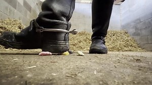 Riding boot sweet crush. POV giantess, boot worship