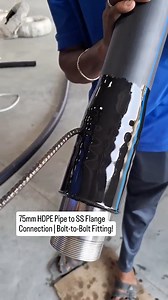 How to connect a 75mm / 8kg HDPE pipe to a stainless steel flange? Hole alignment, solid fastening, and leak-proof connection — step by step! What you'll see: Pipe positioning Flange alignment SS bolt installation (bolt-to-bolt) Save, share, and follow for more smart builds! #hdpepipe #pipefitting #stainlesssteel #industrialsolutions #plumbingwork #sendeyap #diyengineering #constructiontech #plumbing #construction #engineering #diy #homeimprovement #pipefitting #stainlesssteel #mechanicalenginee