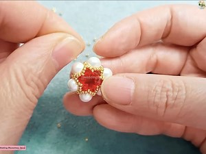 3.4K views · 78 reactions | How to Make Amazing Bead Crystal and Pearl for Pendant Necklace | Wedding Decoration Ideas | Facebook