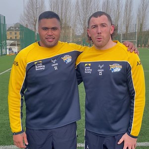 A special Christmas message from our captain Cam Smith and Sam Lisone. See you on Boxing Day Rhinos fans for the Wetherby Whaler Festive Challenge 🎄 | Leeds Rhinos