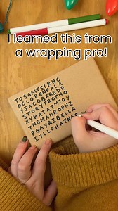 411K views · 229 reactions | Fun word search gift wrap hack  #crossword #WordleApp #scrabble #wrappinggifts by Eddie | The Lauren Show | Facebook